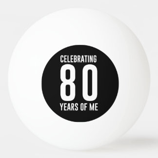 Pelota De Ping Pong Celebración de 80 años de mí