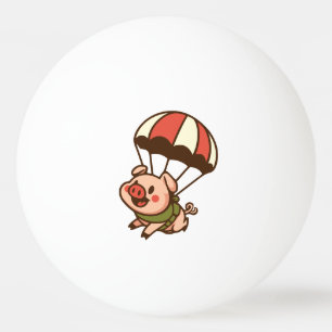 Pelota De Ping Pong Cerdo paracaidista