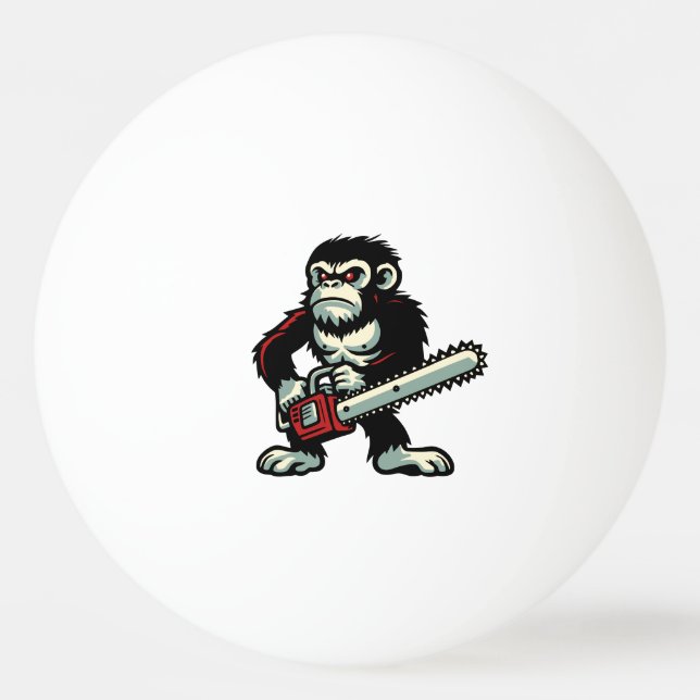 Pelota De Ping Pong Chainsaw Chimp (Anverso)