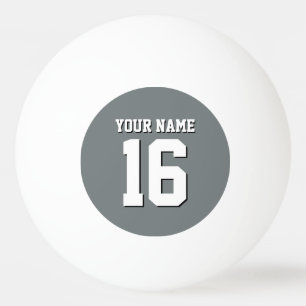 Pelota De Ping Pong Charcarbón Grey Sports Jersey