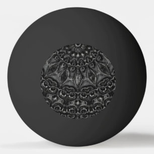 Pelota De Ping Pong Charcoal Mandala Ping Pong Ball