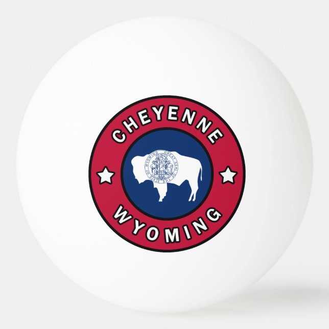 Pelota De Ping Pong Cheyenne Wyoming (Anverso)