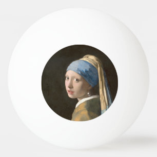 Pelota De Ping Pong Chica con arte Pearl Earring-Johannes Vermeer