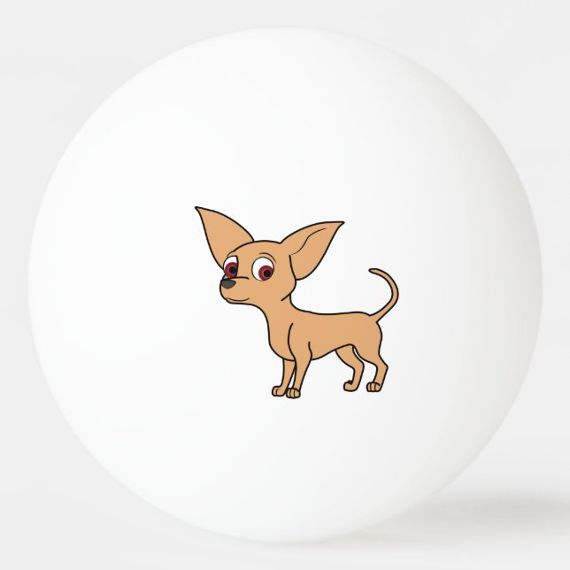 Pelota De Ping Pong Chihuahua del cervatillo (Anverso)