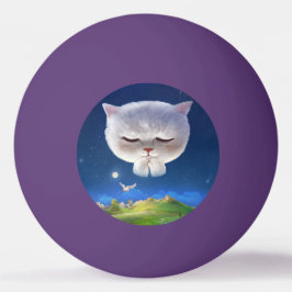 Pelota De Ping Pong Cielo nocturno soñado con gato