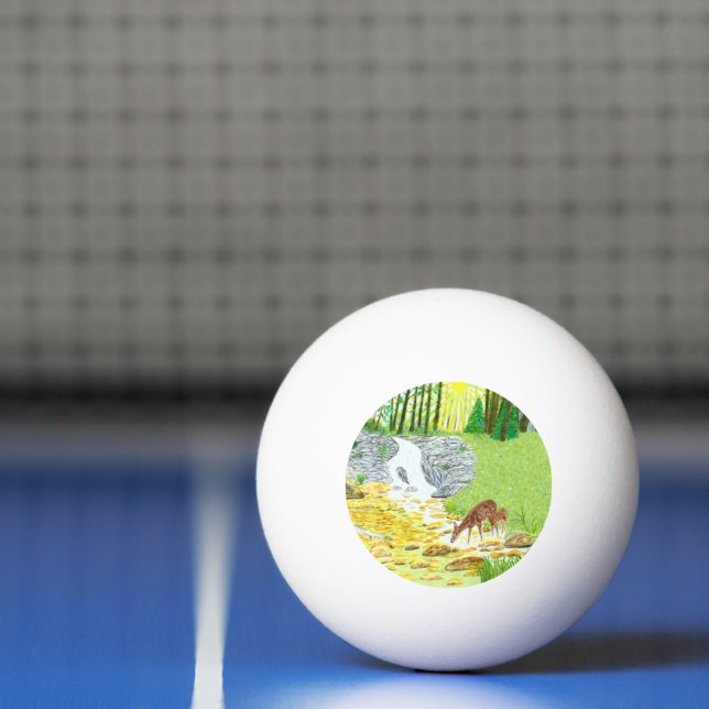 Pelota De Ping Pong Cierva y cervatillo (Neto)