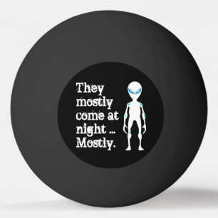 Pelota De Ping Pong Cita de alienígena blanco negro lindo