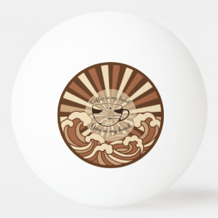 Pelota De Ping Pong Cita de café en mi mano tú en mi cabeza