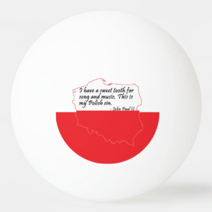 Pelota De Ping Pong Cita del Papa Juan Pablo II