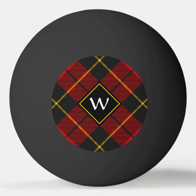 Pelota De Ping Pong Clan Wallace Tartan Ping Pong Ball (Anverso)