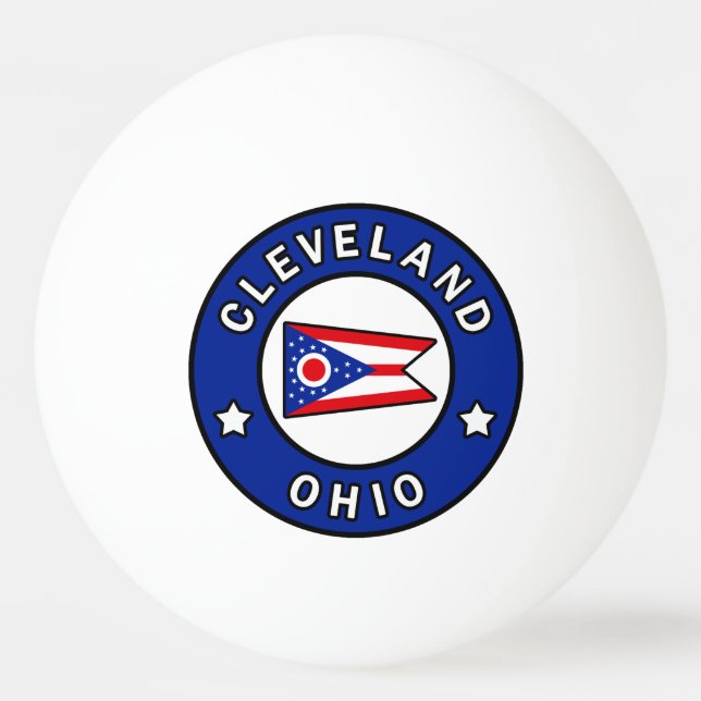 Pelota De Ping Pong Cleveland Ohio (Anverso)