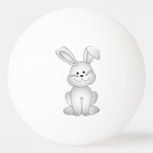 Pelota De Ping Pong Clíparte de conejo blanco
