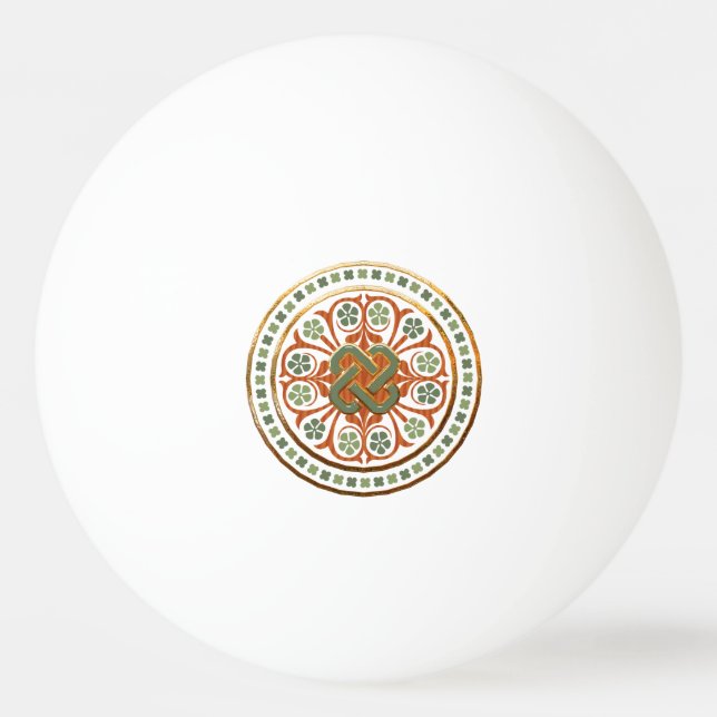 Pelota De Ping Pong Clover Mandala (Anverso)