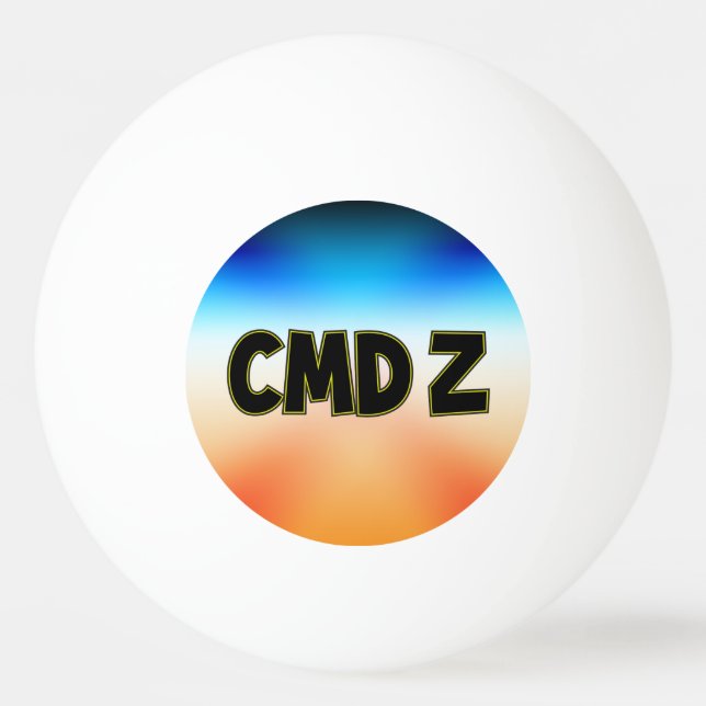 PELOTA DE PING PONG CMD Z (Anverso)