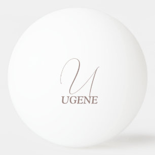 Pelota De Ping Pong Cocoa Brown Monogramed