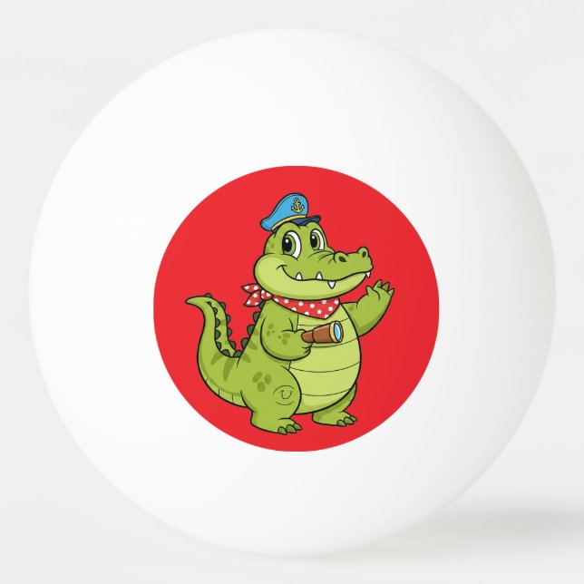 Pelota De Ping Pong cocodrilo (Anverso)