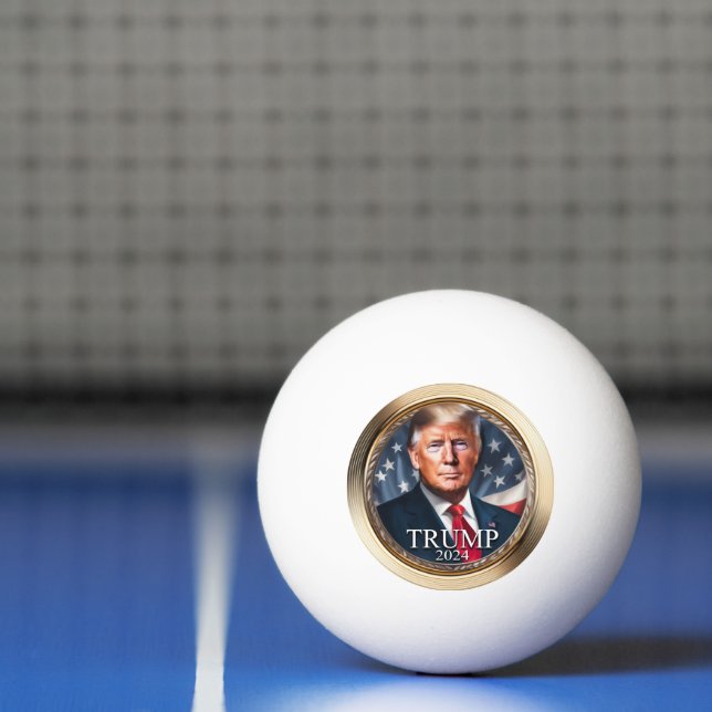 Pelota De Ping Pong Colectivo de campaña Donald Trump 2024 (Neto)