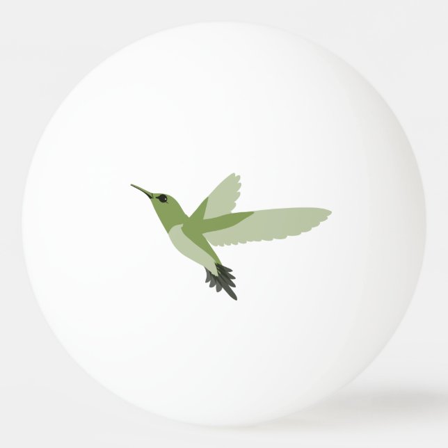 Pelota De Ping Pong colibrí verde bonito (Anverso)