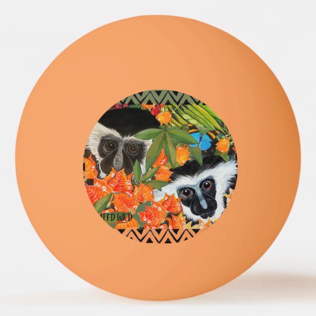 Pelota De Ping Pong Colobus Friends (Anverso)