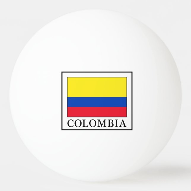 Pelota De Ping Pong Colombia (Anverso)