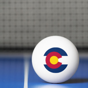 Pelota De Ping Pong Colorado: La bandera del estado centenario de EE. 