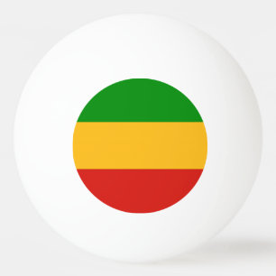 Pelota De Ping Pong COLORES DE BANDERA RASTAFARI + tus ideas