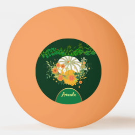 Pelota De Ping Pong Colores de la piel de calabaza blanca Foliage Verd