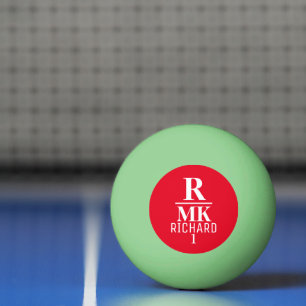 Pelota De Ping Pong Colores de Personalizado con logotipo rojo persona