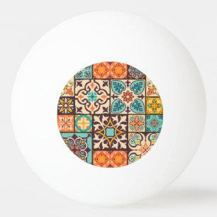 Pelota De Ping Pong Colorido mosaico de motivos islámicos