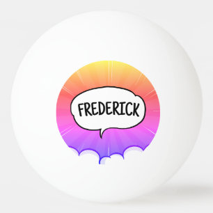 Pelota De Ping Pong Comic book divertido nombre personalizado moda
