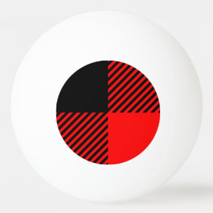 Pelota De Ping Pong Comprobación de búfalo Decoración de lumbreras roj