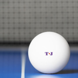Pelota de Ping Pong con monograma