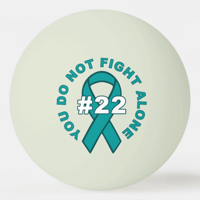 Pelota De Ping Pong CONCIENCIA PTSD Glow in-the-Dark (Anverso)