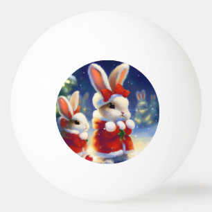 Pelota De Ping Pong Conejo de navidades (3)