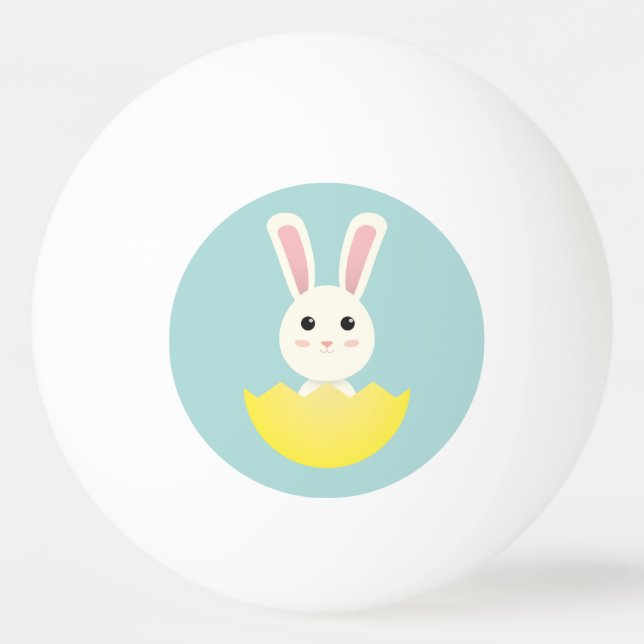 Pelota De Ping Pong Conejo de Pascua (Anverso)