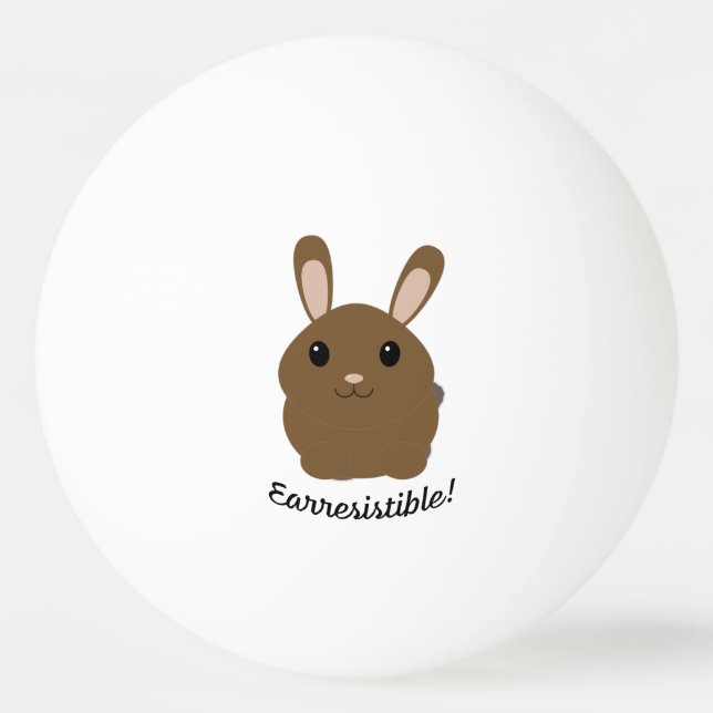 Pelota De Ping Pong Conejo Earresistible (Anverso)