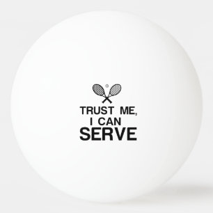 PELOTA DE PING PONG CONFIAR EN MÍ, PUEDO SERVIR