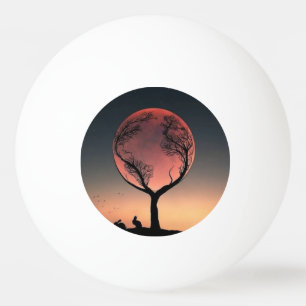 Pelota De Ping Pong Conjunto de Cornhole de paisaje de árbol de puesta