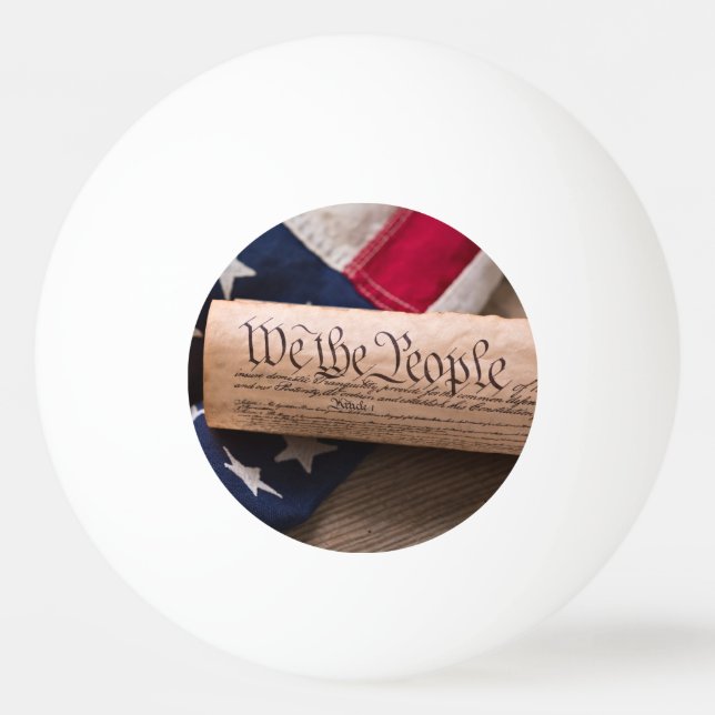 Pelota De Ping Pong Constitución de Estados Unidos (Anverso)