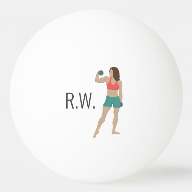 Pelota De Ping Pong Construcción de cuerpos (Anverso)