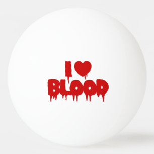 PELOTA DE PING PONG CORAZÓN [AMOR] SANGRE