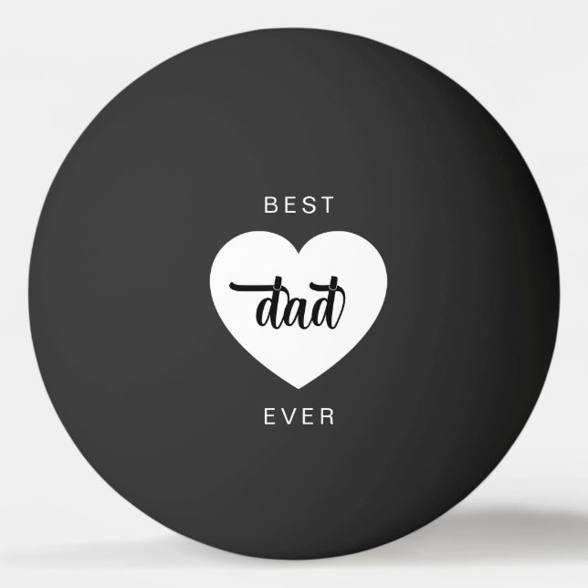 Pelota De Ping Pong Corazón del Mejor Papá Moderno (Anverso)