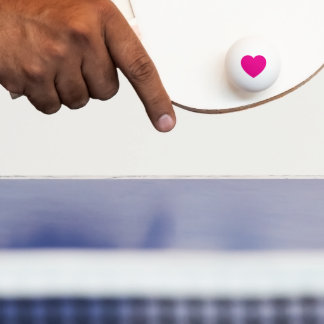 Pelota de Ping Pong Corazón Rosa Personalizada – M
