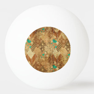 Pelota De Ping Pong Corazones de las estrellas de la piel de Grunge ma