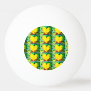 Pelota De Ping Pong corazones dorados baloncesto