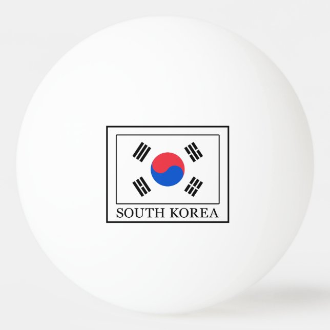 Pelota De Ping Pong Corea del Sur (Anverso)