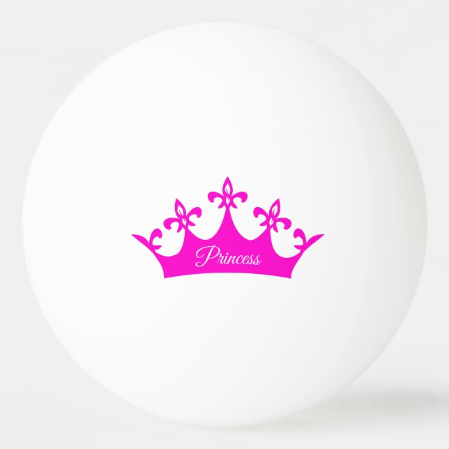 Pelota De Ping Pong Corona de Princesa (Anverso)