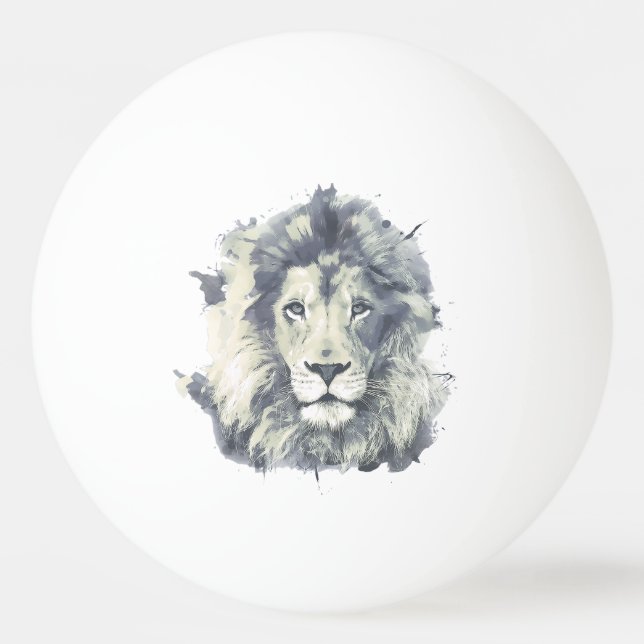 Pelota De Ping Pong COSMIC LION KING | Personalizado Ping Pong Ball (Anverso)