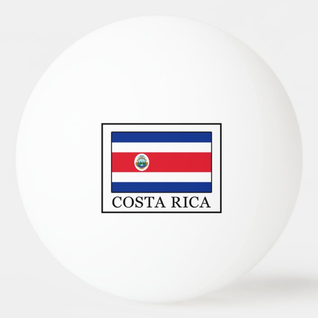 Pelota De Ping Pong Costa Rica (Anverso)