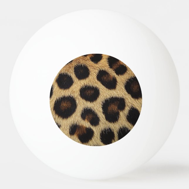 Pelota De Ping Pong Cow Black White Spots Fur (Anverso)